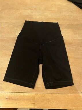 aerie Black High-Rise Bike Shorts